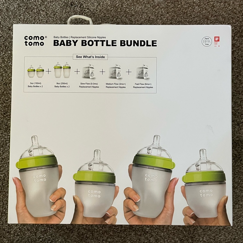 Comotomo baby bottle bundle